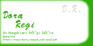 dora regi business card